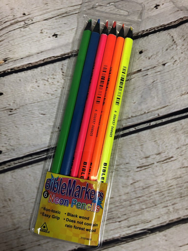 Bible Marker Neon Pencil Set – Seasons Inspirations
